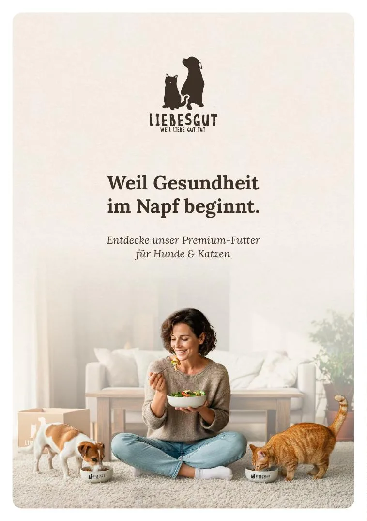 Liebesgut Premium-Futter für Hunde und Katzen